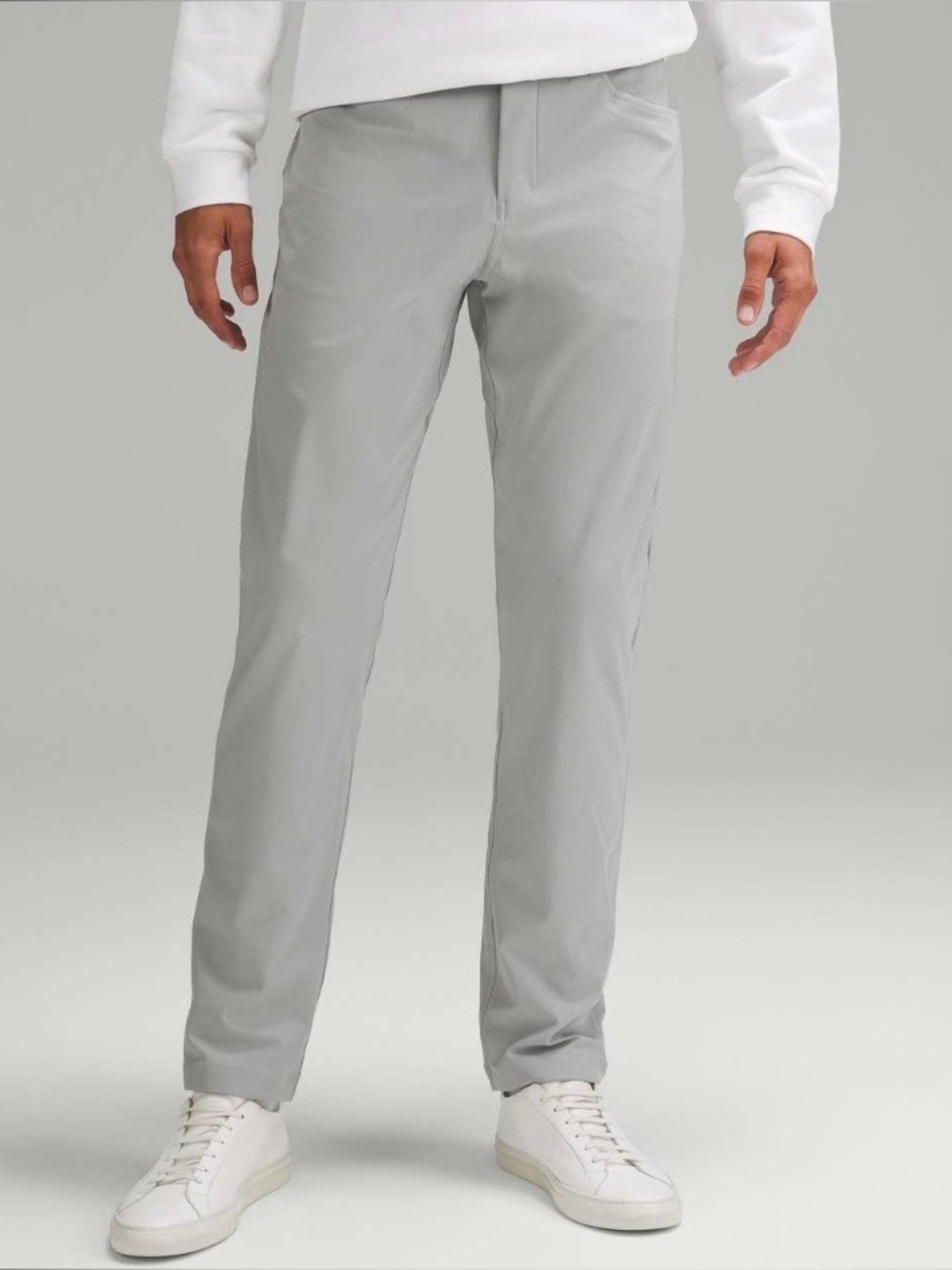 Lululemon ABC Slim-Fit 5 Pocket Pant Size 30 (28” Inseam) Warpstreme Silver Drop